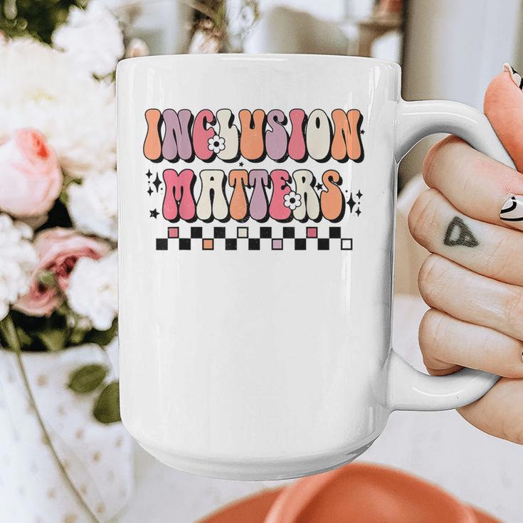 Boho Inclusion Matters Special Education SPED Teacher Women Graphic Print Coffee Mug, funny design