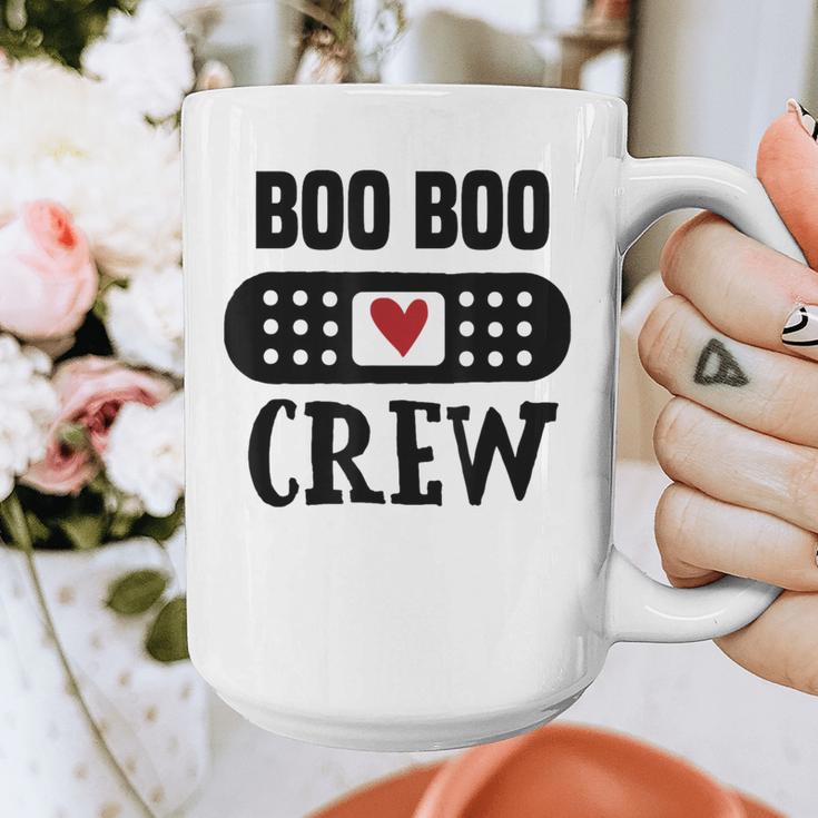 Boo Boo Crew First Aid School Nurse Day Care Teacher Graphic Print Coffee Mug, funny design