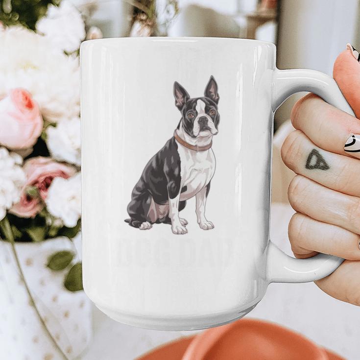 Boston Terrier Dog Dad Boston Terrier Dog Lovers Graphic Print Coffee Mug, Couple Gifts, Boston Terrier Dad Gifts, funny design