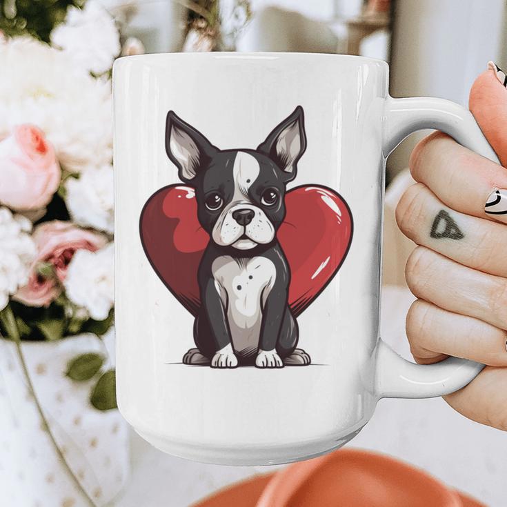 Boston Terrier Mom Dad Bostie Dog Lover Valentines Day Graphic Print Coffee Mug, Couple Gifts, Mom Gifts, Boston Terrier Dad Gifts, Boston Terrier Mom Gifts, funny design