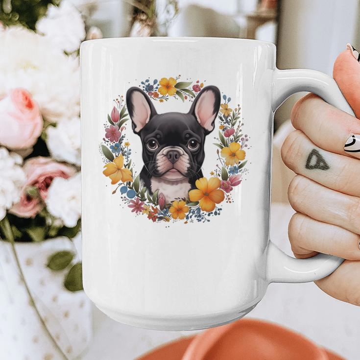 Boston Terrier Mom Floral Bostie Dog Lover Flowers Cute Graphic Print Coffee Mug, Couple Gifts, Mom Gifts, Boston Terrier Mom Gifts, funny design