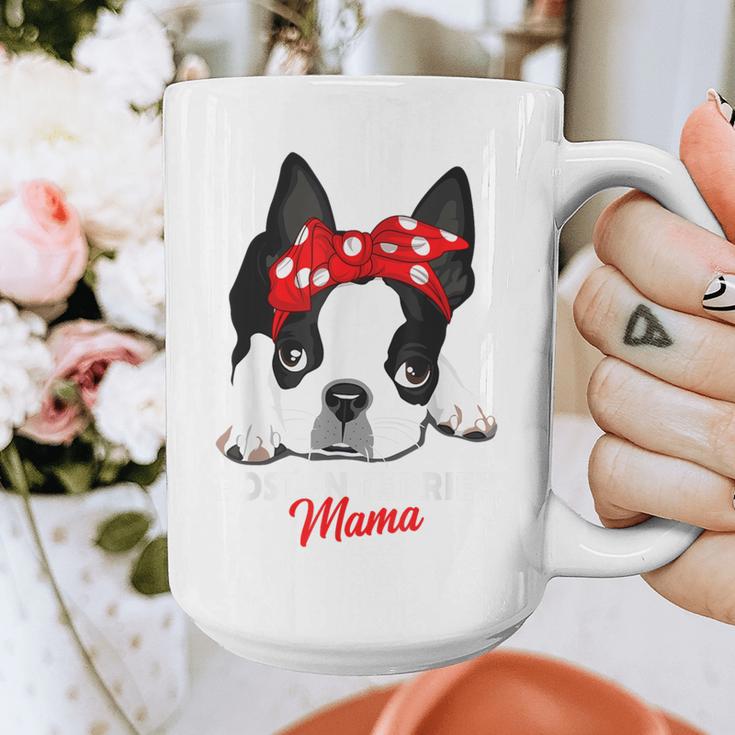 Boston Terrier Mum Dog Woman Idea Graphic Print Coffee Mug, funny design