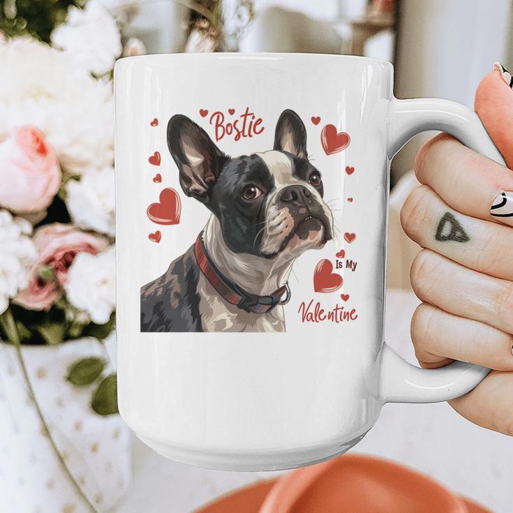 Boston Terrier Is My Valentine Cute Pet Dog Owner Valentine Graphic Print Coffee Mug, funny design
