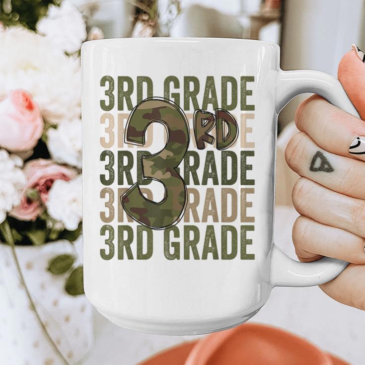 Camo Team 3rd Grade Squad Back To School Teacher Kids Boys Graphic Print Coffee Mug, funny design Camo Team 3rd Grade Squad Back To School Teacher Kids Boys Graphic Print Coffee Mug, funny design