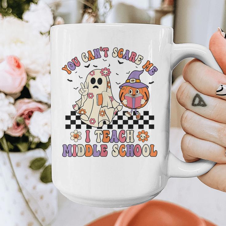You Can't Scare Me I Teach Middle School Halloween Teacher Graphic Print Coffee Mug, funny design You Can't Scare Me I Teach Middle School Halloween Teacher Graphic Print Coffee Mug, funny design