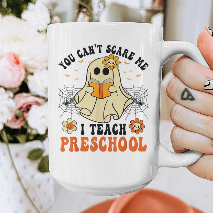 You Can't Scare Me I Teach Preschool Teacher Halloween Ghost Men Women Graphic Print Coffee Mug, funny design You Can't Scare Me I Teach Preschool Teacher Halloween Ghost Men Women Graphic Print Coffee Mug, funny design