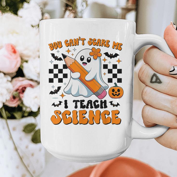 You Can't Scare Me I Teach Science Retro Teacher Halloween Graphic Print Coffee Mug, Science Teacher Gifts, funny design You Can't Scare Me I Teach Science Retro Teacher Halloween Graphic Print Coffee Mug, Science Teacher Gifts, funny design