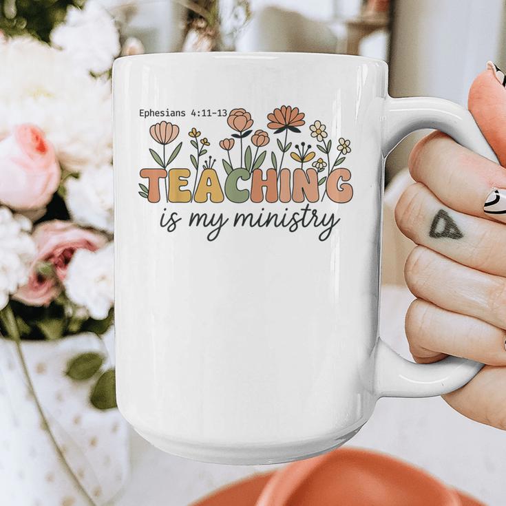Christian Teacher Teaching Is My Ministry Faith Bible Verse Graphic Print Coffee Mug, funny design Christian Teacher Teaching Is My Ministry Faith Bible Verse Graphic Print Coffee Mug, funny design