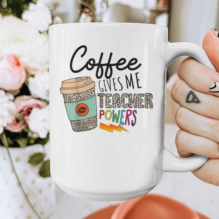 Coffee Gives Me Teacher Power Teacher Elementary Women Graphic Print Coffee Mug, funny design Coffee Gives Me Teacher Power Teacher Elementary Women Graphic Print Coffee Mug, funny design