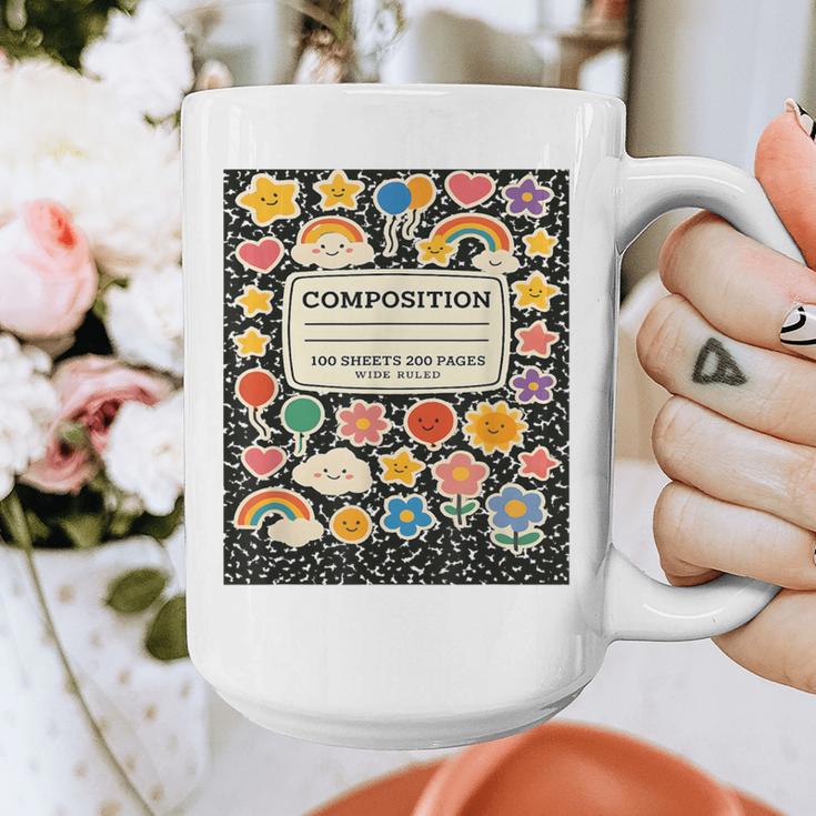 Composition Notebook Costume Teacher Matching Halloween Book Graphic Print Coffee Mug, funny design