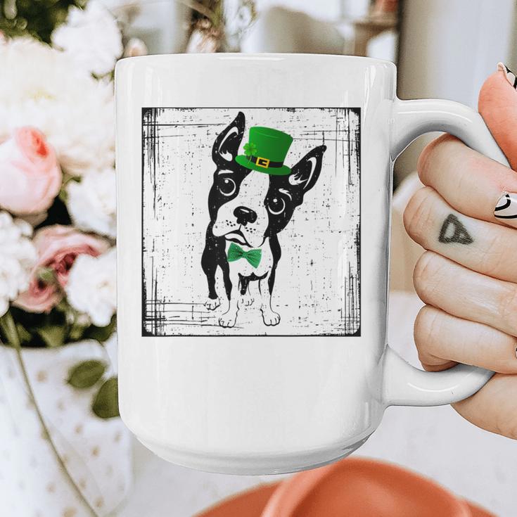 Cool Saint Patrick's Boston Terrier T Shirt For Dogs Lovers Graphic Print Coffee Mug, funny design