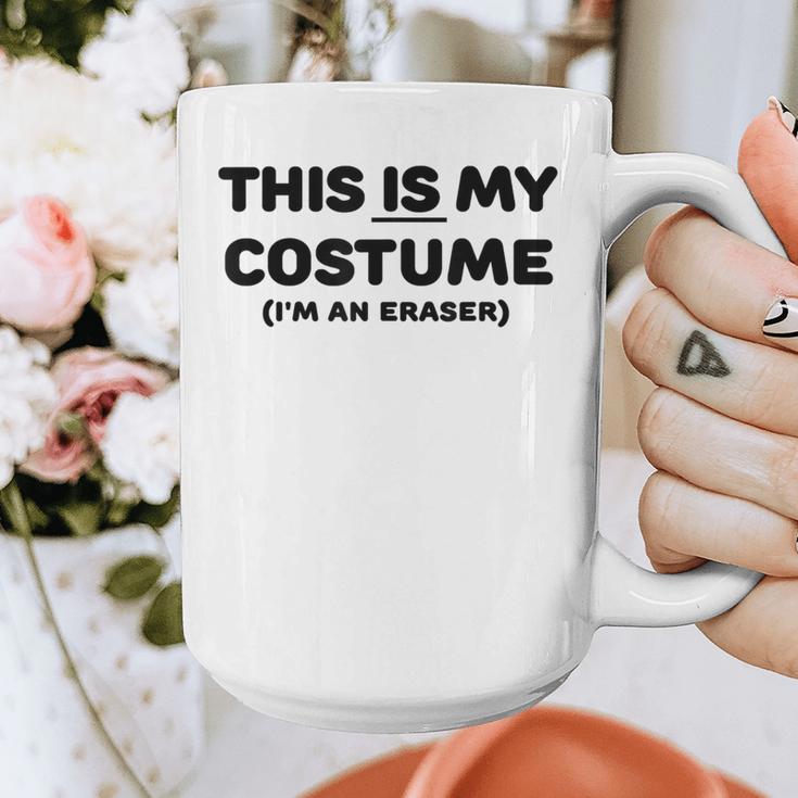 THIS IS MY COSTUME Eraser Teacher Halloween Costume Graphic Print Coffee Mug, funny design THIS IS MY COSTUME Eraser Teacher Halloween Costume Graphic Print Coffee Mug, funny design