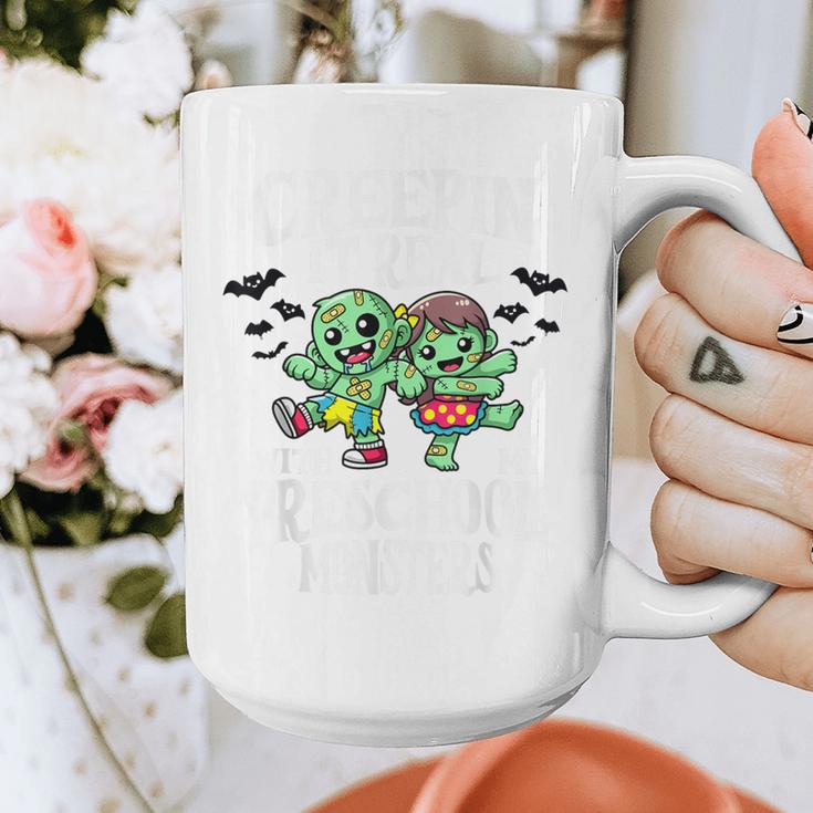Creepin It Real Monster School Preschool Teacher Halloween Graphic Print Coffee Mug, funny design Creepin It Real Monster School Preschool Teacher Halloween Graphic Print Coffee Mug, funny design