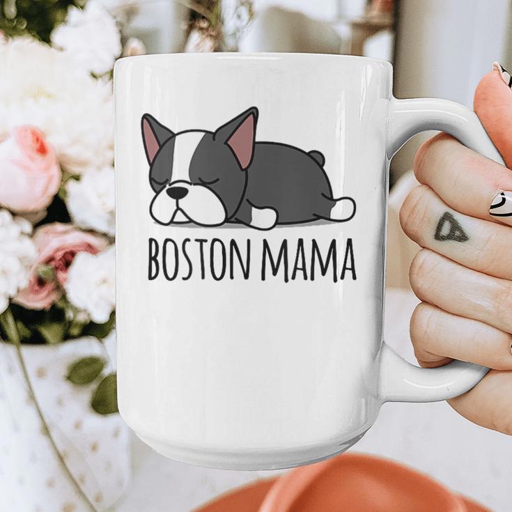Cute Boston Terrier Boston Mama Graphic Print Coffee Mug, funny design