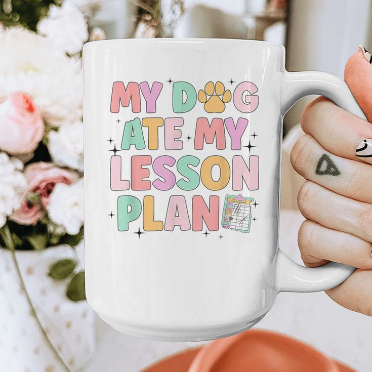 My Dog Ate My Lesson Plan Kindergarten Teacher Dog Lover For Men Women Graphic Print Coffee Mug, funny design My Dog Ate My Lesson Plan Kindergarten Teacher Dog Lover For Men Women Graphic Print Coffee Mug, funny design