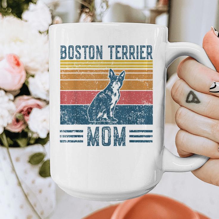 Dog Boston Terrier Mom Vintage Boston Terrier Mom Graphic Print Coffee Mug, Couple Gifts, Mom Gifts, Boston Terrier Mom Gifts, funny design