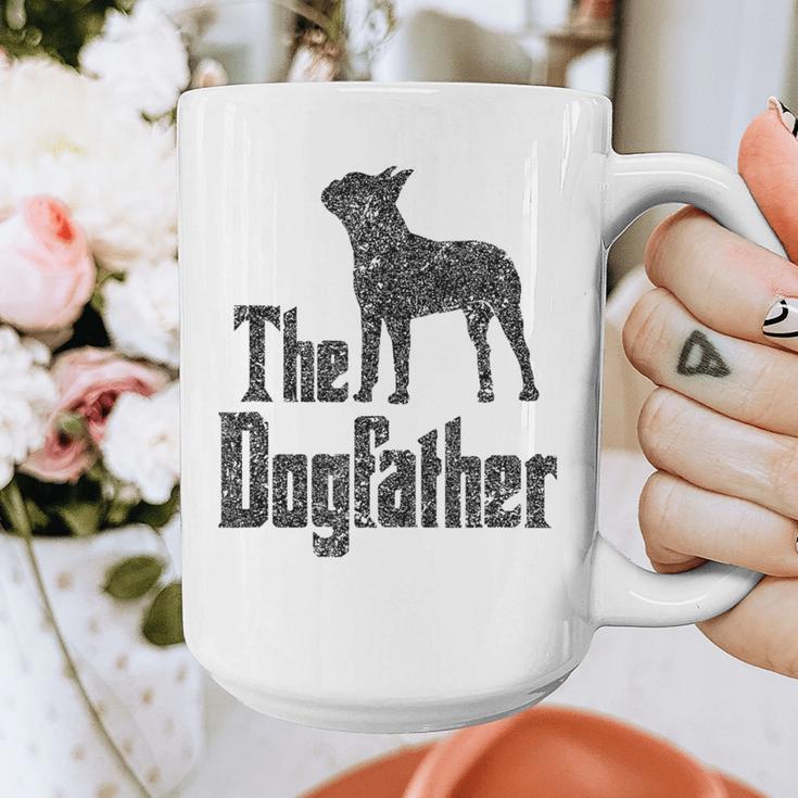 The Dogfather Boston Terrier Dog Funny Dog Gift T-Shirt For Men Women Girls Kids Graphic Print Coffee Mug, funny design