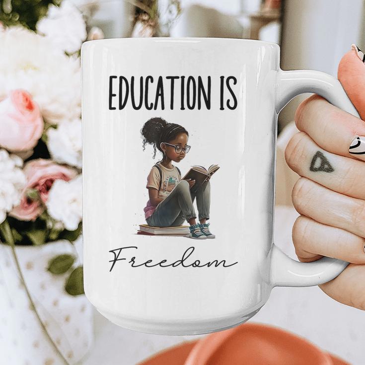 Education Is Freedom Teacher Books Black History Month Graphic Print Coffee Mug, History Teacher Gifts, funny design Education Is Freedom Teacher Books Black History Month Graphic Print Coffee Mug, History Teacher Gifts, funny design