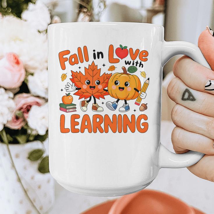 Fall In Love With Learning Thanksgiving Teacher Student Kids Graphic Print Coffee Mug, funny design Fall In Love With Learning Thanksgiving Teacher Student Kids Graphic Print Coffee Mug, funny design
