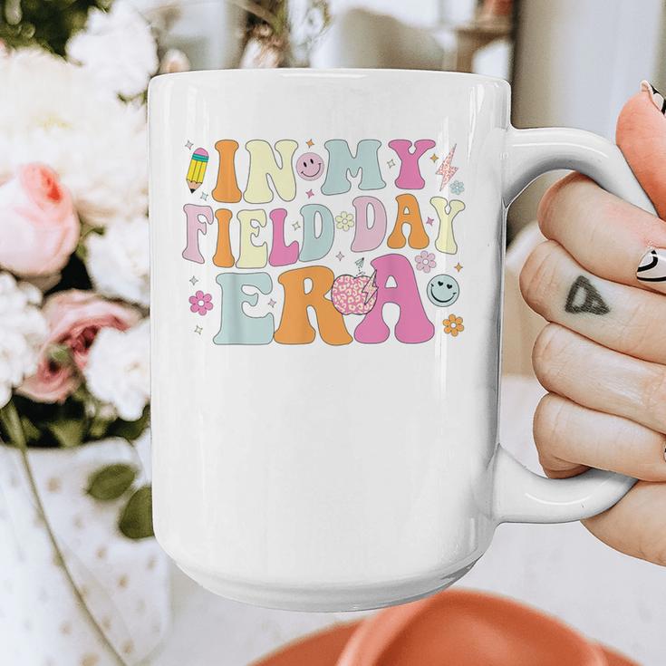 In My Field Day Era Teacher Kids Cute Groovy Field Day Graphic Print Coffee Mug, Groovy Teacher Gifts, funny design