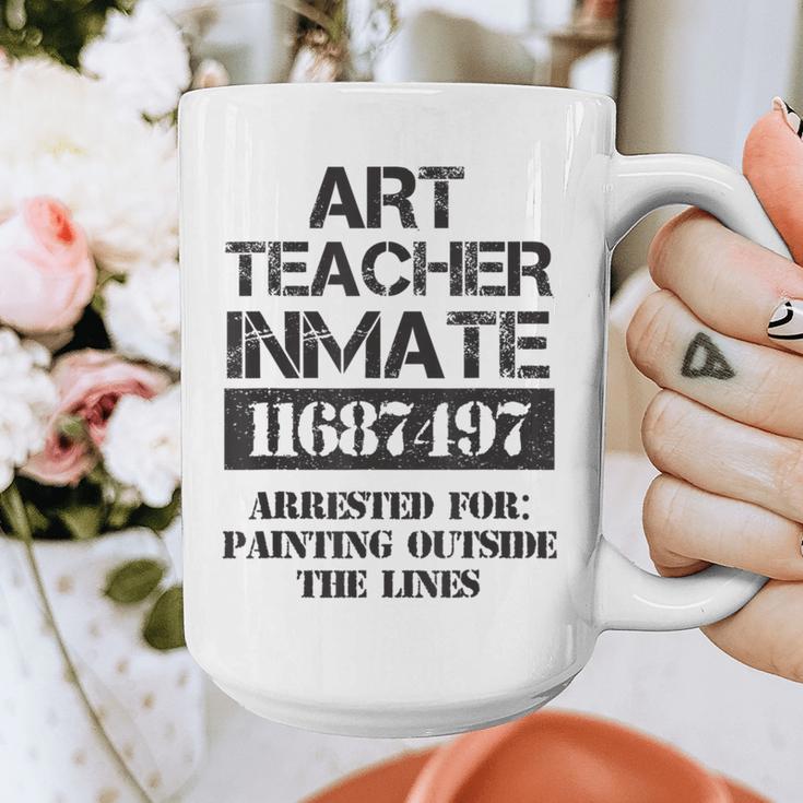Halloween Art Teacher Prisoner Costume Graphic Print Coffee Mug, funny design Halloween Art Teacher Prisoner Costume Graphic Print Coffee Mug, funny design