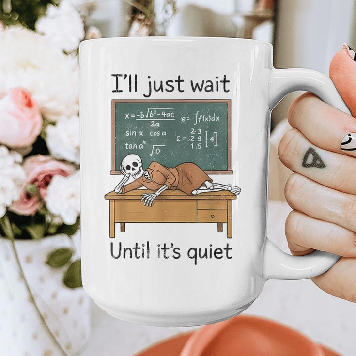 Halloween Teacher I'Ll Just Wait Until It's Quiet Graphic Print Coffee Mug, funny design
