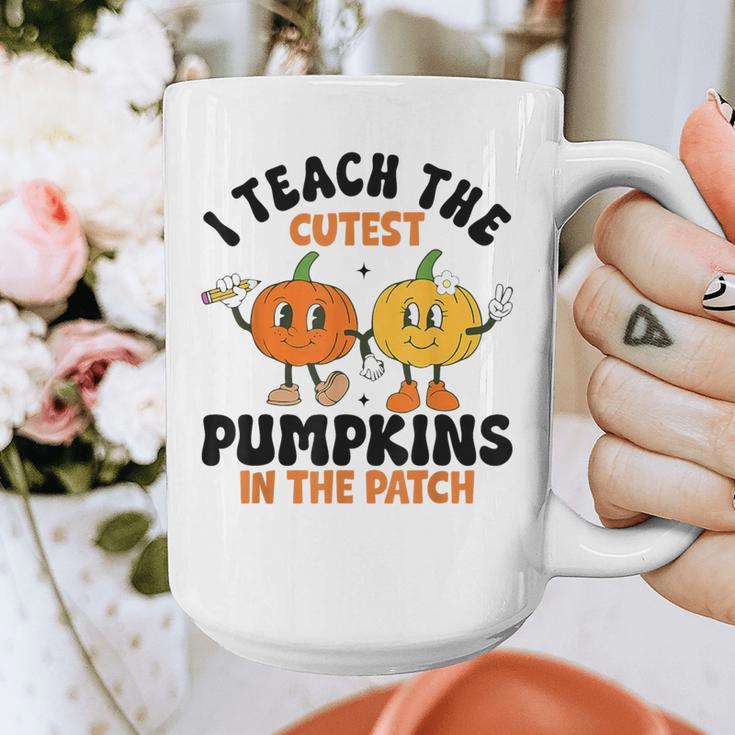 Halloween Teacher I Teach The Cutest Pumpkins In The Patch Graphic Print Coffee Mug, funny design Halloween Teacher I Teach The Cutest Pumpkins In The Patch Graphic Print Coffee Mug, funny design