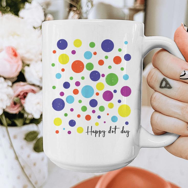 Happy Dot Day 2025 Polka Dot Boys Girls Kids Teacher Dot Day Graphic Print Coffee Mug, funny design