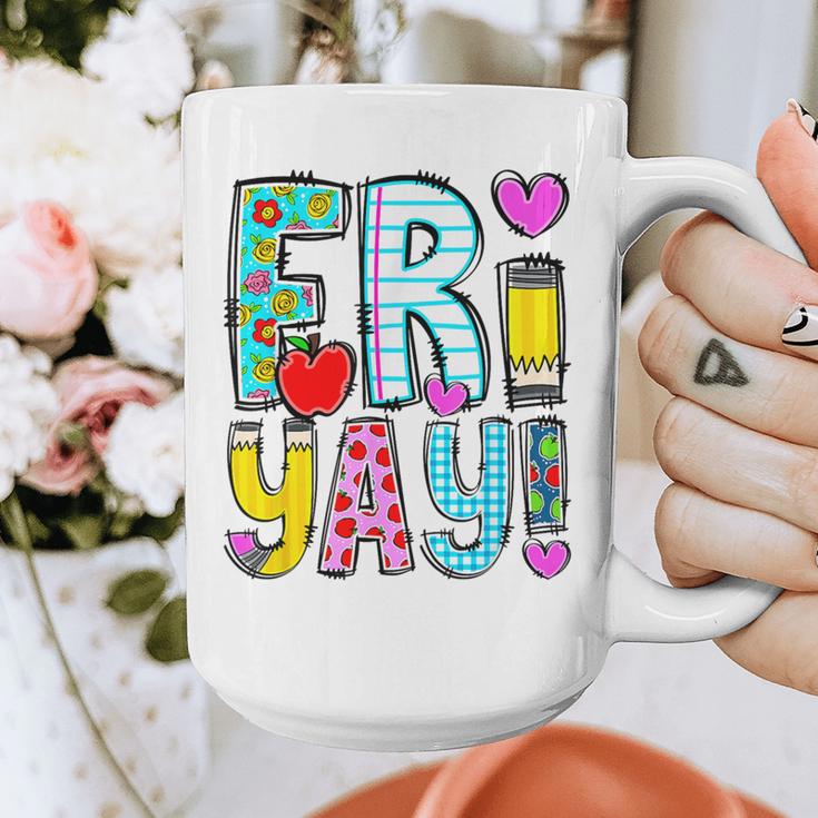 Happy Fri-Yay Friday Lovers Fun Teacher Life FriYay Weekend Graphic Print Coffee Mug, funny design Happy Fri-Yay Friday Lovers Fun Teacher Life FriYay Weekend Graphic Print Coffee Mug, funny design