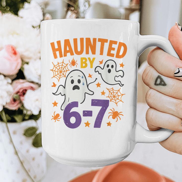 Haunted 67 Ghost Math Teacher Halloween Costume Math Pun Graphic Print Coffee Mug, funny design