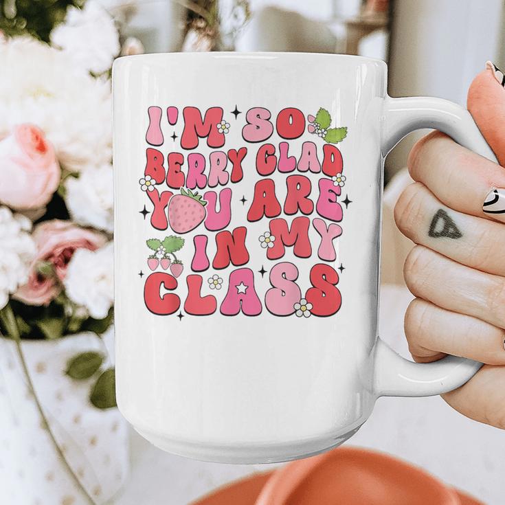 I'm So Berry Glad You Are Strawberry Elementary Teacher Graphic Print Coffee Mug, funny design I'm So Berry Glad You Are Strawberry Elementary Teacher Graphic Print Coffee Mug, funny design