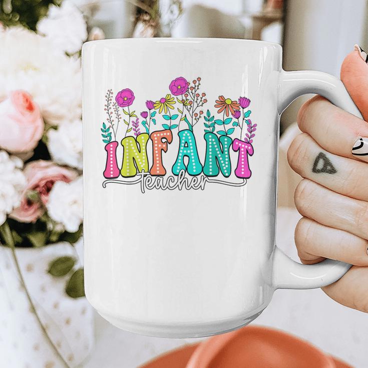 Infant Teacher Floral First Day Back To School Teaching Graphic Print Coffee Mug, funny design Infant Teacher Floral First Day Back To School Teaching Graphic Print Coffee Mug, funny design