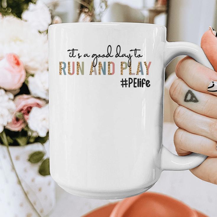 It's a Good Day To Run And Play Leopard PE Teacher Life Graphic Print Coffee Mug, Pe Teacher Gifts, funny design It's a Good Day To Run And Play Leopard PE Teacher Life Graphic Print Coffee Mug, Pe Teacher Gifts, funny design
