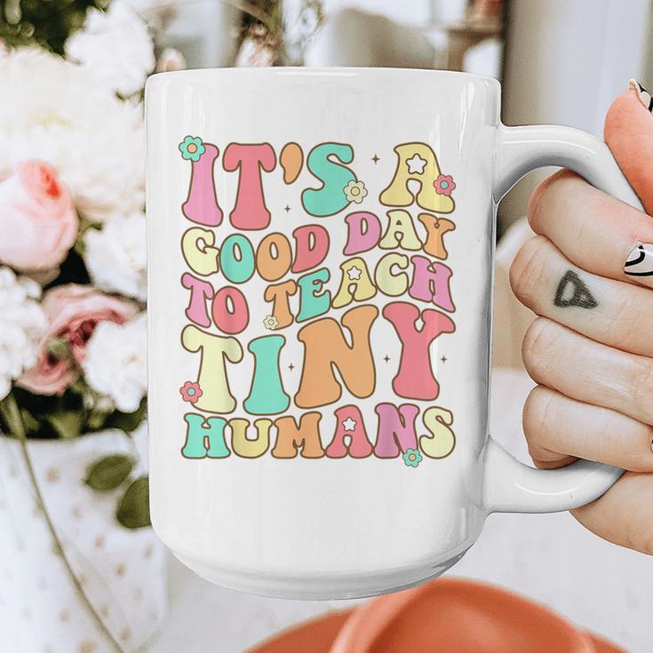 It's A Good Day To Teach Tiny Humans Teacher Teaching Graphic Print Coffee Mug, funny design