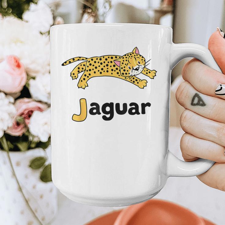 J Is For Jaguar ABC Alphabet T-Shirt For Teachers Students Graphic Print Coffee Mug, funny design