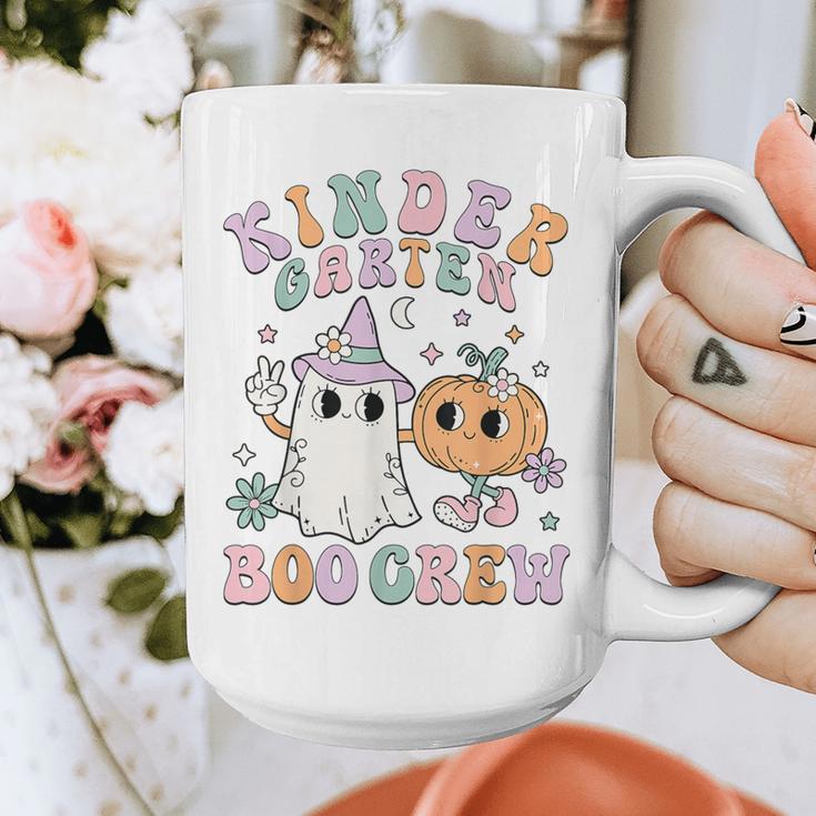 Kindergarten Boo Crew Halloween Floral Ghost Kinder Teacher Graphic Print Coffee Mug, funny design Kindergarten Boo Crew Halloween Floral Ghost Kinder Teacher Graphic Print Coffee Mug, funny design