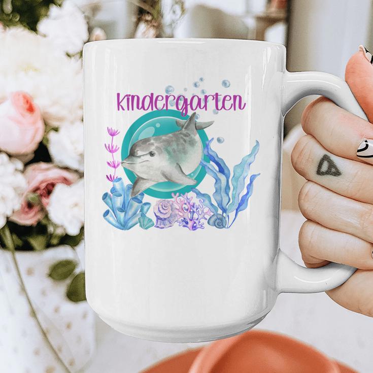 Kindergarten Teacher Dolphin Ocean Life Teaching Team Spirit Graphic Print Coffee Mug, funny design