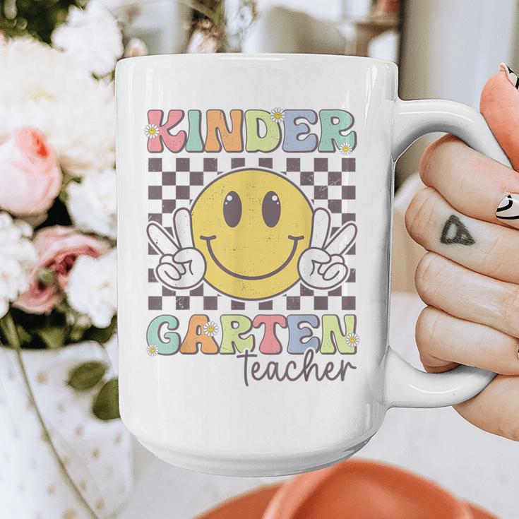 Kindergarten Teacher Team Hippie Smile Face Back To School Graphic Print Coffee Mug, funny design Kindergarten Teacher Team Hippie Smile Face Back To School Graphic Print Coffee Mug, funny design