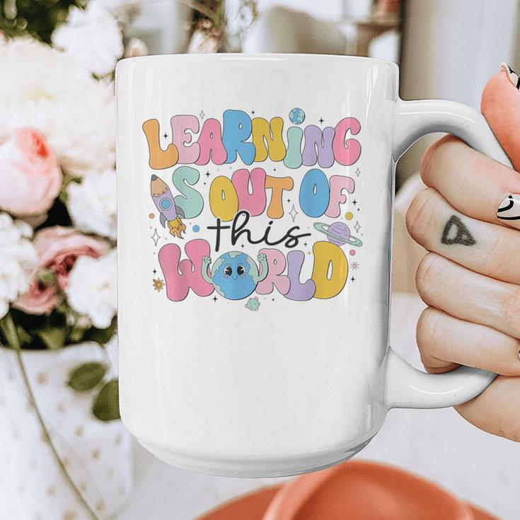 Learning Is Out Of This World Solar System Science Teacher Graphic Print Coffee Mug, Science Teacher Gifts, funny design Learning Is Out Of This World Solar System Science Teacher Graphic Print Coffee Mug, Science Teacher Gifts, funny design