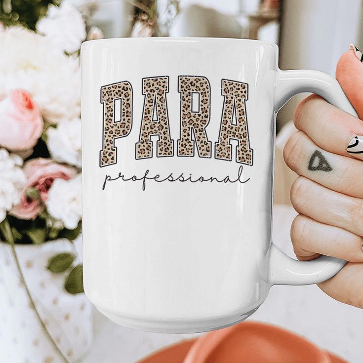 Leopard Paraprofessional Back To School Para Squad Teacher Graphic Print Coffee Mug, funny design Leopard Paraprofessional Back To School Para Squad Teacher Graphic Print Coffee Mug, funny design