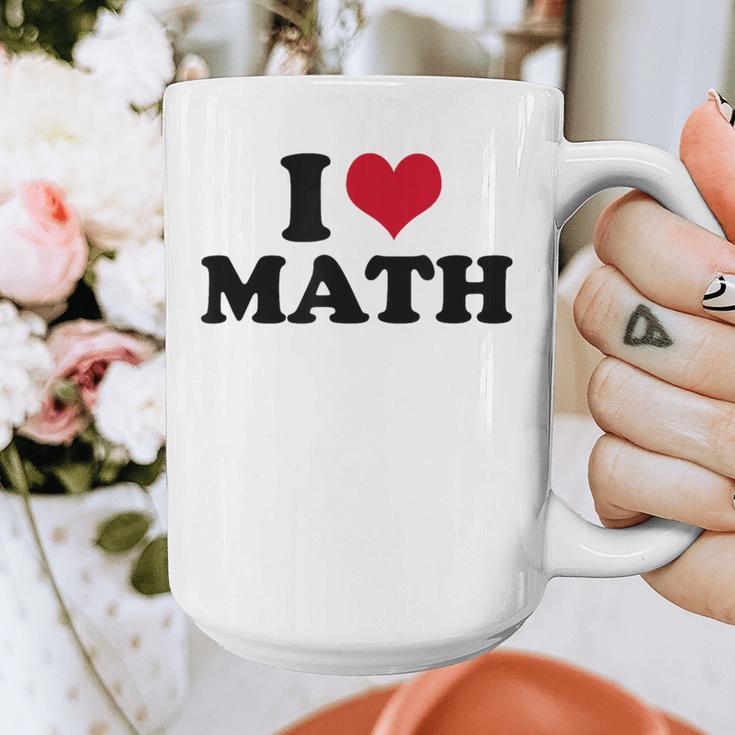 I Love Math Teacher Graphic Print Coffee Mug, funny design