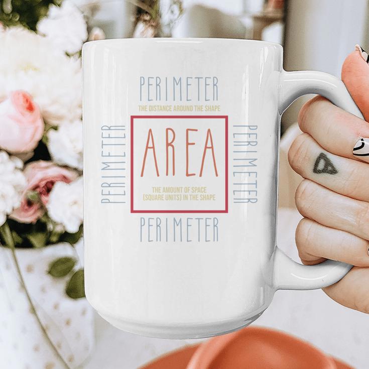 Math Teacher Area Perimeter Cool Math Math Teacher Graphic Print Coffee Mug, funny design Math Teacher Area Perimeter Cool Math Math Teacher Graphic Print Coffee Mug, funny design