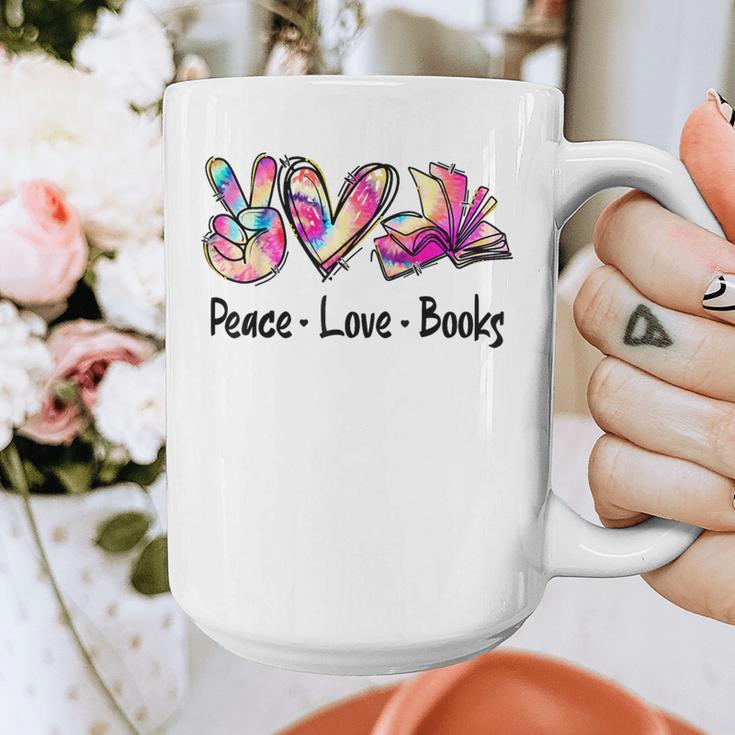 Peace Love Books Librarian Teacher Life Book Library Tie Dye Graphic Print Coffee Mug, funny design Peace Love Books Librarian Teacher Life Book Library Tie Dye Graphic Print Coffee Mug, funny design
