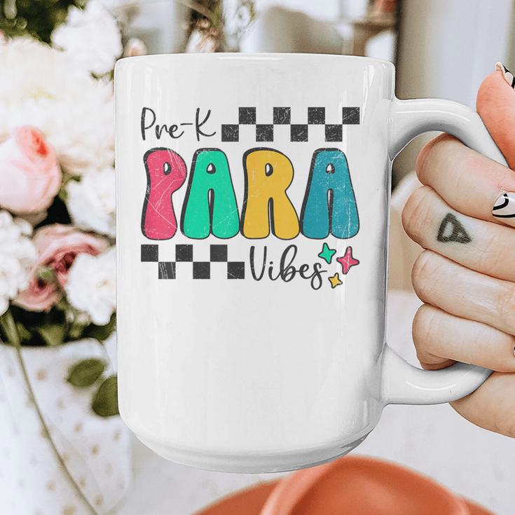 Pre-K Paraprofessional Teacher Back To School Vibes Graphic Print Coffee Mug, funny design Pre-K Paraprofessional Teacher Back To School Vibes Graphic Print Coffee Mug, funny design