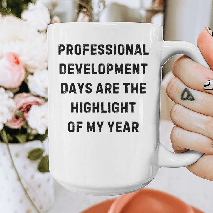 Professional Development Days Teacher Lie Party Graphic Print Coffee Mug, funny design