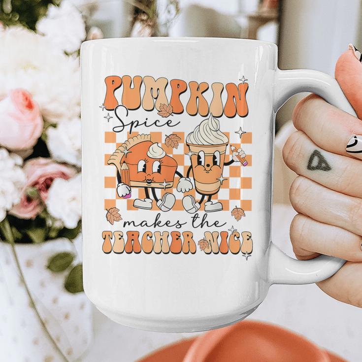 Pumpkin Spice Makes The Teacher Nice Teacher Graduation Graphic Print Coffee Mug, funny design Pumpkin Spice Makes The Teacher Nice Teacher Graduation Graphic Print Coffee Mug, funny design