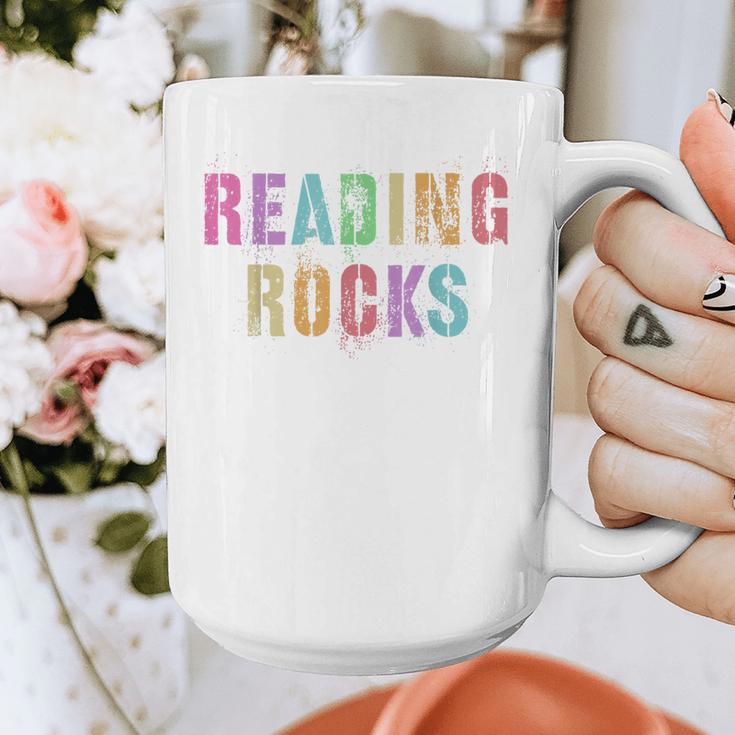 READING ROCKS English Teacher ELA ABCD Read Star Kinder Graphic Print Coffee Mug, English Teacher Gifts, funny design READING ROCKS English Teacher ELA ABCD Read Star Kinder Graphic Print Coffee Mug, English Teacher Gifts, funny design
