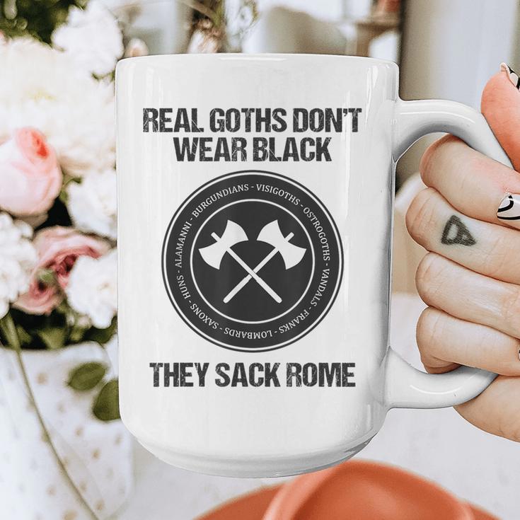 Real Goths Sack Rome History Teacher Graphic Print Coffee Mug, History Teacher Gifts, funny design