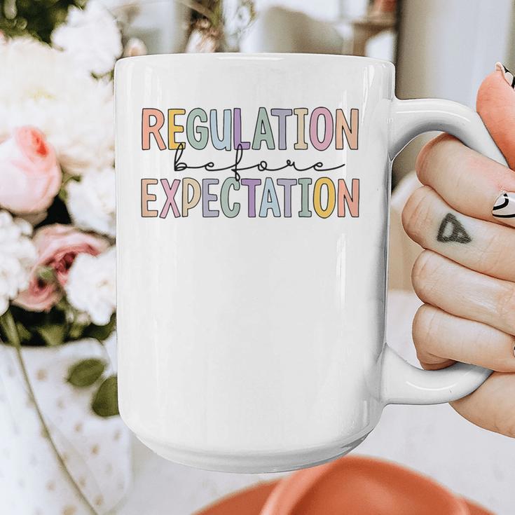 Regulation Before Expectation Occupational Therapy Teacher Graphic Print Coffee Mug, funny design Regulation Before Expectation Occupational Therapy Teacher Graphic Print Coffee Mug, funny design