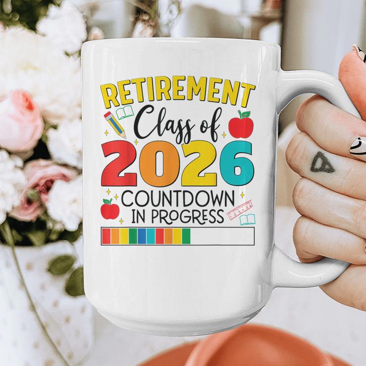 Retirement Class Of 2026 Countdown In Progress Teacher Graphic Print Coffee Mug, funny design